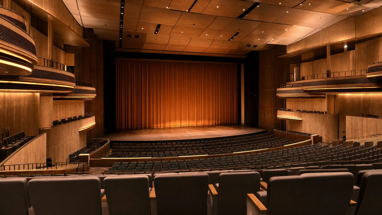 An elegant performing arts auditorium
