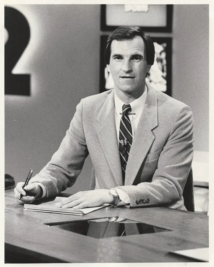 Zip Rzeppa during his St. Louis sportscasting years